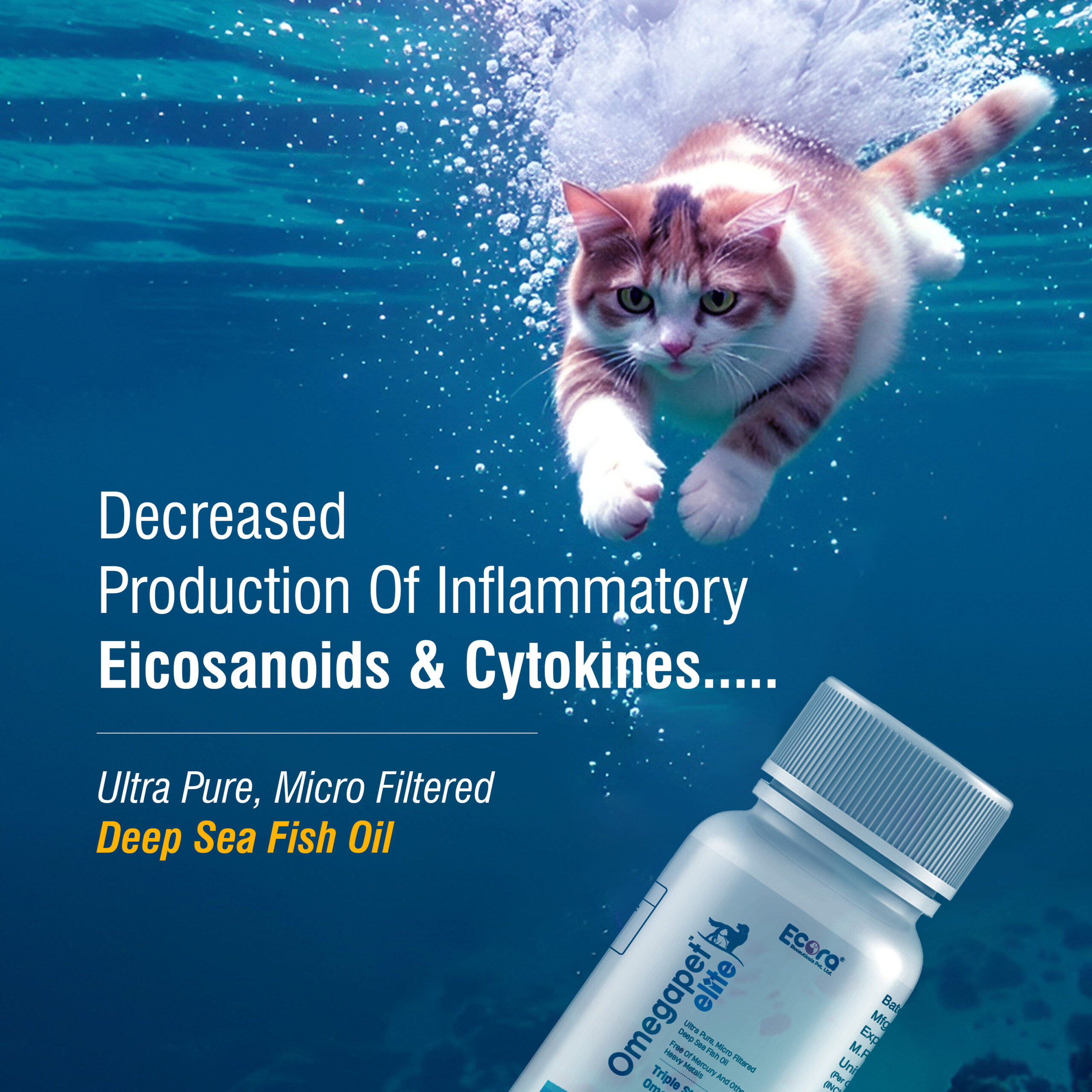 Omega Pet Elite Softgel Capsules | Ultra Pure Deep Sea Fish Oil | Rich in Omega-3 (EPA & DHA) for Pets | Supports Joint, Skin, Coat, & Heart Health | 30 Softgels - Image 2